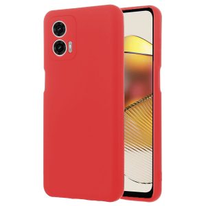 Husa protectie, interior de catifea, compatibila cu Motorola Moto G73, FONIX BloomShield, silicon, margini ridicate, slim, Rosu