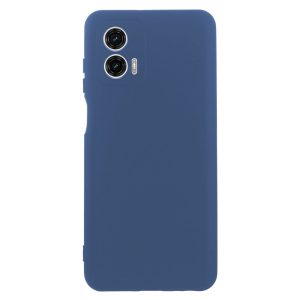 Husa protectie, interior de catifea, compatibila cu Motorola Moto G73, FONIX BloomShield, silicon, margini ridicate, slim, Albastru inchis2