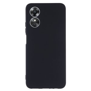 Husa protectie, interior de catifea, compatibila cu Oppo A17, FONIX BloomShield, silicon, margini ridicate, slim, Negru2