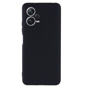 Husa protectie, interior de catifea, compatibila cu Xiaomi Redmi Note 12 5G / Poco X5, FONIX BloomShield, silicon, margini ridicate, slim, Negru2