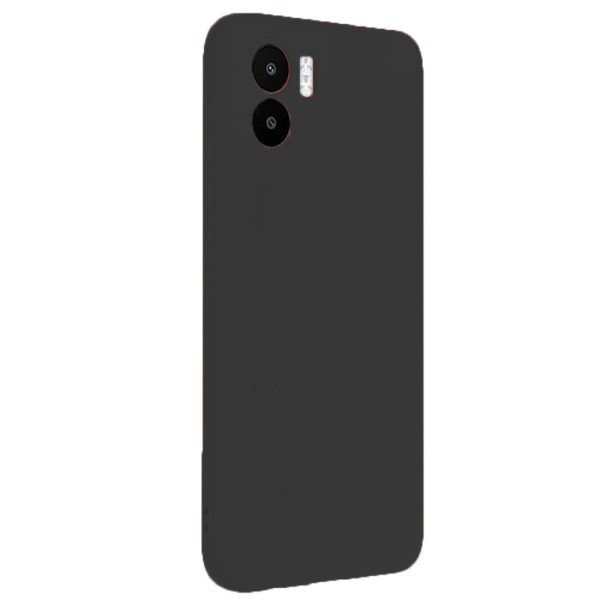 Husa protectie, interior de catifea, compatibila cu Xiaomi Redmi A1, FONIX BloomShield, silicon, margini ridicate, slim, Negru