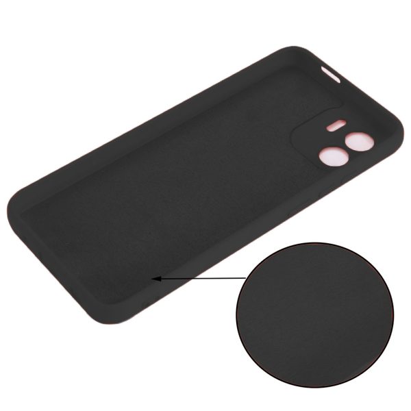 Husa protectie, interior de catifea, compatibila cu Xiaomi Redmi A1 Plus, FONIX BloomShield, silicon, margini ridicate, slim, Negru3