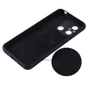 Husa protectie, interior de catifea, compatibila cu Xiaomi Redmi 12C, FONIX BloomShield, silicon, margini ridicate, slim, Negru3