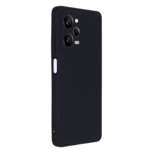 Husa protectie, interior de catifea, compatibila cu Xiaomi Redmi Note 12 Pro 5G / Poco X5 Pro, FONIX BloomShield, silicon, margini ridicate, slim, Negru3