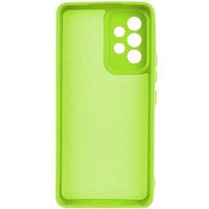 Husa protectie, interior de catifea, compatibila cu Samsung Galaxy A72, FONIX BloomShield, silicon, margini ridicate, slim, Verde neon3