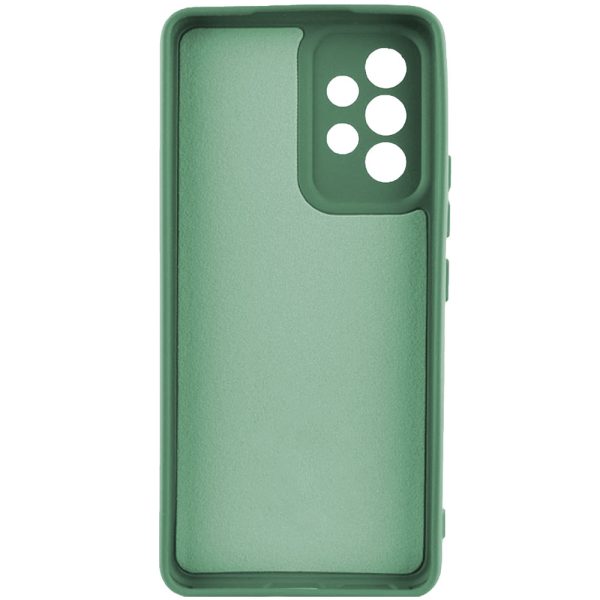 Husa protectie, interior de catifea, compatibila cu Samsung Galaxy A52 / A52s, FONIX BloomShield, silicon, margini ridicate, slim, Verde inchis3