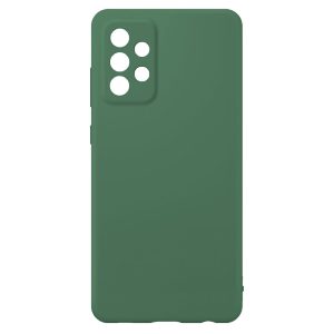 Husa protectie, interior de catifea, compatibila cu Samsung Galaxy A52 / A52s, FONIX BloomShield, silicon, margini ridicate, slim, Verde inchis