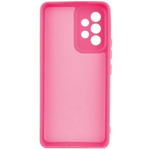 Husa protectie, interior de catifea, compatibila cu Samsung Galaxy A33, FONIX BloomShield, silicon, margini ridicate, slim, Roz neon3