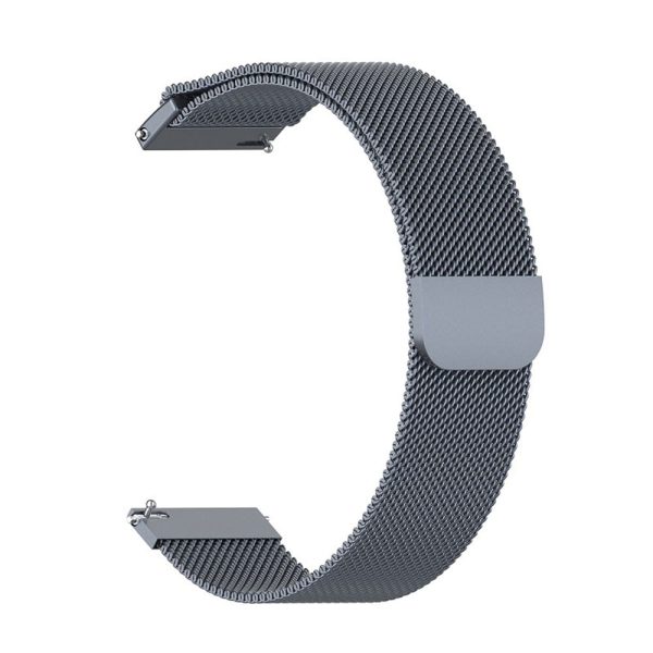 Curea compatibila cu Samsung Galaxy Watch 4 40 mm, Fonix Braided Steel, Milanese Loop, Metalica, Comfortabila, Durabila, Atasare slide-in / slide-out, 20 mm latime, Albastru