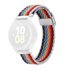 Curea compatibila cu Huawei GT 2 Pro 46 mm, Fonix Stripes, Textil elastic, Respirabil, Comfortabila, Inchidere cu catarama, Atasare simpla, Fixa, Multicolor