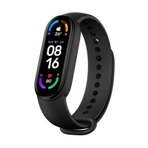 Curea de silicon compatibila cu Xiaomi Mi Band 5 / 5 NFC, Fonix Soft Touch, Design unicolor, Mata, Fina, Comfortabila, Durabila, Atasare slide-in / slide-out, Negru