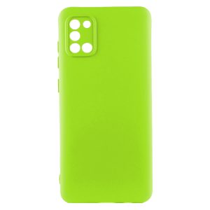 Husa protectie, interior de catifea, compatibila cu Samsung Galaxy A31, FONIX BloomShield, silicon, margini ridicate, slim, Verde neon2