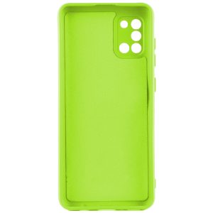 Husa protectie, interior de catifea, compatibila cu Samsung Galaxy A31, FONIX BloomShield, silicon, margini ridicate, slim, Verde neon3