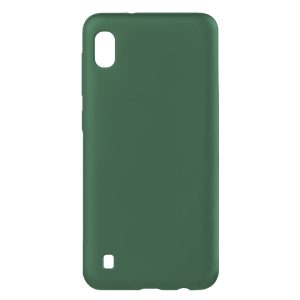 Husa protectie, interior de catifea, compatibila cu Samsung Galaxy A10 / M10, FONIX BloomShield, silicon, margini ridicate, slim, Verde inchis2