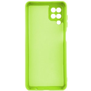 Husa protectie, interior de catifea, compatibila cu Samsung Galaxy A12 / M12, FONIX BloomShield, silicon, margini ridicate, slim, Verde neon3