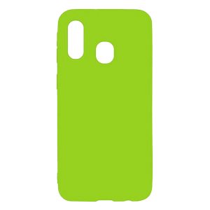 Husa protectie, interior de catifea, compatibila cu Samsung Galaxy A20e, FONIX BloomShield, silicon, margini ridicate, slim, Verde neon2