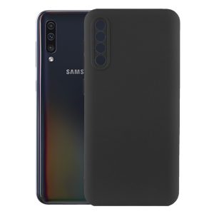 Husa protectie, interior de catifea, compatibila cu Samsung Galaxy A50 / A30s, FONIX BloomShield, silicon, margini ridicate, slim, Negru