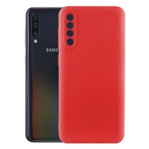 Husa protectie, interior de catifea, compatibila cu Samsung Galaxy A50 / A30s, FONIX BloomShield, silicon, margini ridicate, slim, Rosu