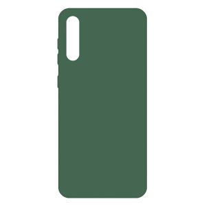 Husa protectie, interior de catifea, compatibila cu Samsung Galaxy A50 / A30s, FONIX BloomShield, silicon, margini ridicate, slim, Verde inchis2