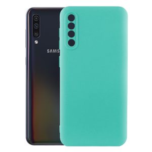 Husa protectie, interior de catifea, compatibila cu Samsung Galaxy A50 / A30s, FONIX BloomShield, silicon, margini ridicate, slim, Turcoaz