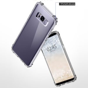 Husa Antisoc compatibila cu Samsung Galaxy S8, Supreme Protection, Drop-Proof, Shock-Proof, Protectie suplimentara la colturi, Design minimalist, 1,5 mm, Transparenta4