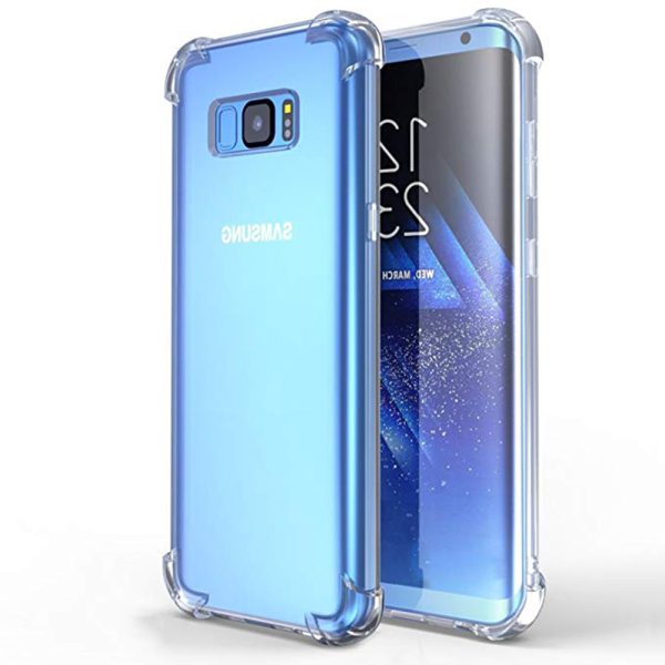 Husa Antisoc compatibila cu Samsung Galaxy S8, Supreme Protection, Drop-Proof, Shock-Proof, Protectie suplimentara la colturi, Design minimalist, 1,5 mm, Transparenta