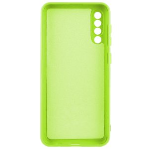 Husa protectie, interior de catifea, compatibila cu Samsung Galaxy A70, FONIX BloomShield, silicon, margini ridicate, slim, Verde neon3