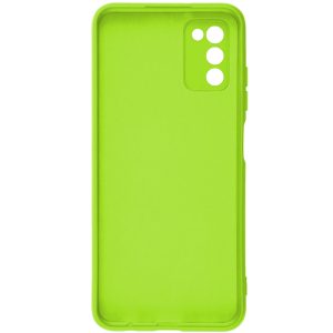 Husa protectie, interior de catifea, compatibila cu Samsung Galaxy A02s, FONIX BloomShield, silicon, margini ridicate, slim, Verde neon3