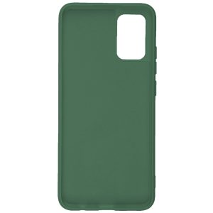 Husa protectie, interior de catifea, compatibila cu Samsung Galaxy A02s, FONIX BloomShield, silicon, margini ridicate, slim, Verde inchis3