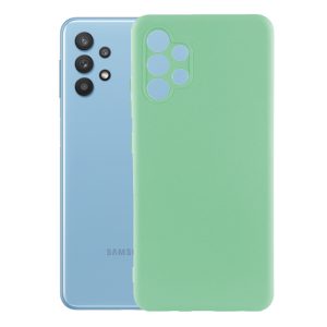 Husa protectie, interior de catifea, compatibila cu Samsung Galaxy A32 5G / M32 5G, FONIX BloomShield, silicon, margini ridicate, slim, Verde deschis