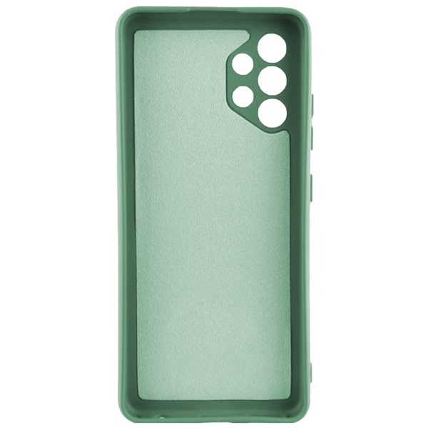 Husa protectie, interior de catifea, compatibila cu Samsung Galaxy A32 4G, FONIX BloomShield, silicon, margini ridicate, slim, Verde inchis3