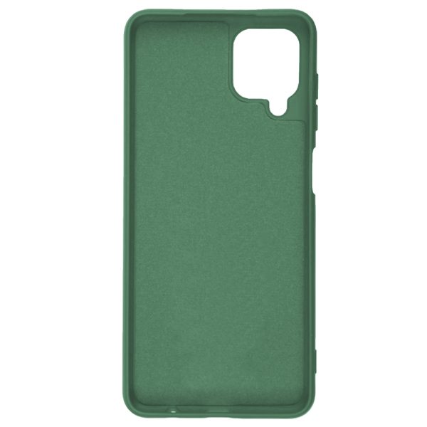 Husa protectie, interior de catifea, compatibila cu Samsung Galaxy A22 4G / M22 4G, FONIX BloomShield, silicon, margini ridicate, slim, Verde inchis3