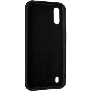 Husa protectie, interior de catifea, compatibila cu Samsung Galaxy A01, FONIX BloomShield, silicon, margini ridicate, slim, Negru3