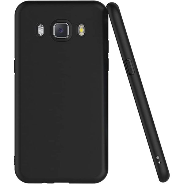 Husa protectie, interior de catifea, compatibila cu Samsung Galaxy J5 2016, FONIX BloomShield, silicon, margini ridicate, slim, Negru4