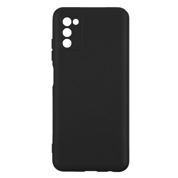 Husa protectie, interior de catifea, compatibila cu Samsung Galaxy A03s, FONIX BloomShield, silicon, margini ridicate, slim, Negru2