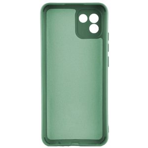 Husa protectie, interior de catifea, compatibila cu Samsung Galaxy A03 4G, FONIX BloomShield, silicon, margini ridicate, slim, Verde inchis3