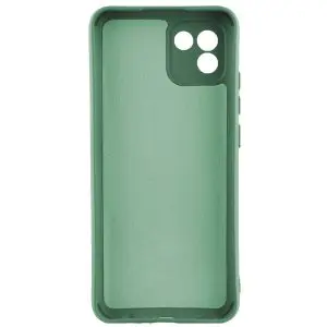 Husa protectie, interior de catifea, compatibila cu Samsung Galaxy A03 4G, FONIX BloomShield, silicon, margini ridicate, slim, Verde inchis3