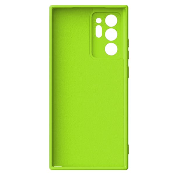 Husa protectie, interior de catifea, compatibila cu Samsung Galaxy Note 20 Ultra, FONIX BloomShield, silicon, margini ridicate, slim, Verde neon3