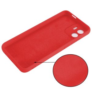 Husa protectie, interior de catifea, compatibila cu Xiaomi Redmi A2 Plus, FONIX BloomShield, silicon, margini ridicate, slim, Rosu2