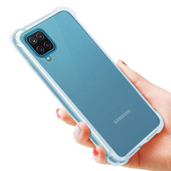 Husa Antisoc compatibila cu Samsung Galaxy A12 / M12, Supreme Protection, Drop-Proof, Shock-Proof, Protectie suplimentara la colturi, Design minimalist, 1,5 mm, Transparenta3