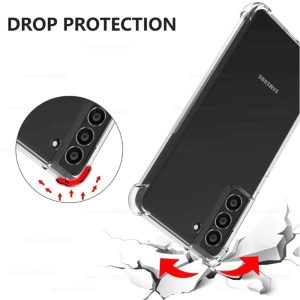 Husa Antisoc compatibila cu Samsung Galaxy S21, Supreme Protection, Drop-Proof, Shock-Proof, Protectie suplimentara la colturi, Design minimalist, 1,5 mm, Transparenta3