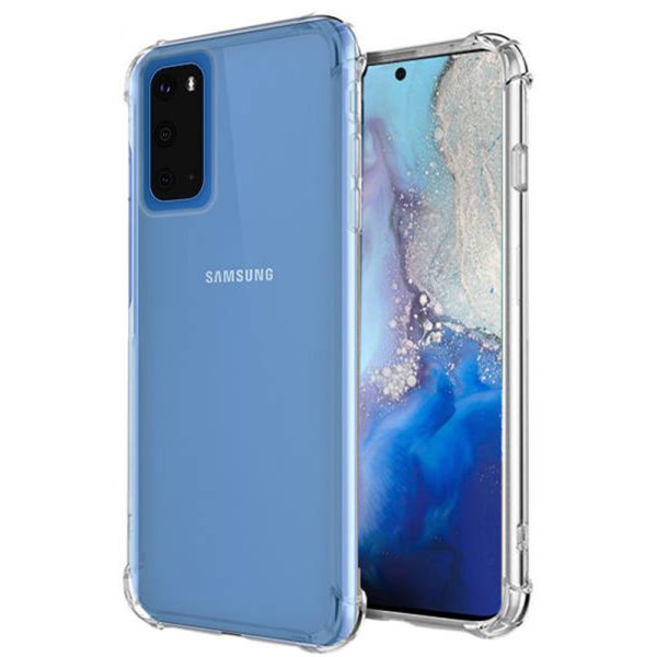 Husa Antisoc compatibila cu Samsung Galaxy S20, Supreme Protection, Drop-Proof, Shock-Proof, Protectie suplimentara la colturi, Design minimalist, 1,5 mm, Transparenta