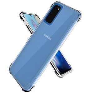 Husa Antisoc compatibila cu Samsung Galaxy S20, Supreme Protection, Drop-Proof, Shock-Proof, Protectie suplimentara la colturi, Design minimalist, 1,5 mm, Transparenta2