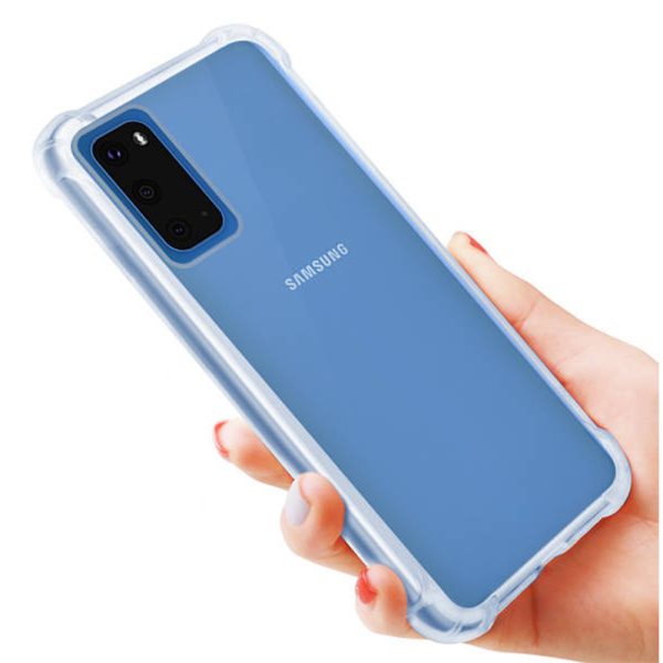 Husa Antisoc compatibila cu Samsung Galaxy S20, Supreme Protection, Drop-Proof, Shock-Proof, Protectie suplimentara la colturi, Design minimalist, 1,5 mm, Transparenta3