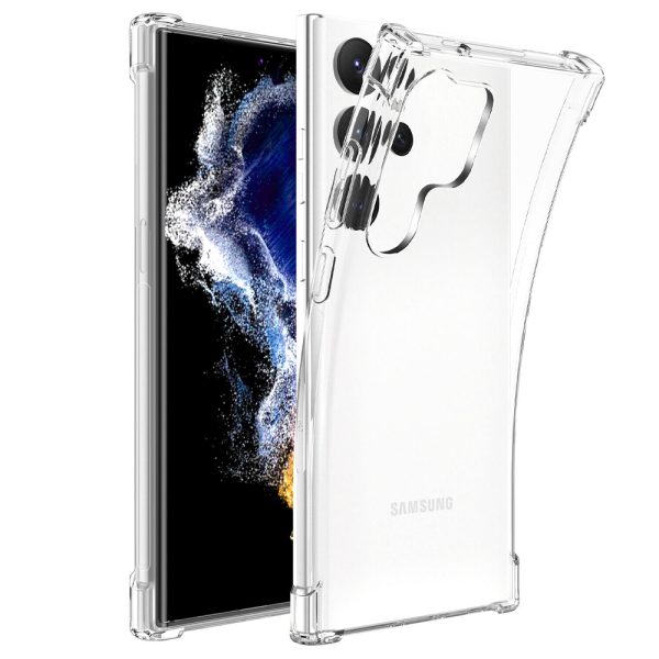 Husa Antisoc compatibila cu Samsung Galaxy S23 Ultra, Supreme Protection, Drop-Proof, Shock-Proof, Protectie suplimentara la colturi, Design minimalist, 1,5 mm, Transparenta2