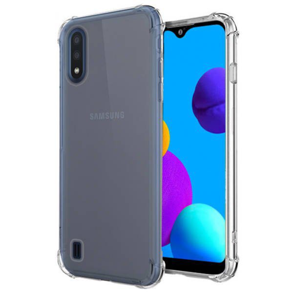 Husa Antisoc compatibila cu Samsung Galaxy A02, Supreme Protection, Drop-Proof, Shock-Proof, Protectie suplimentara la colturi, Design minimalist, 1,5 mm, Transparenta