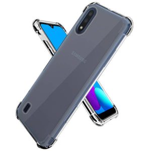 Husa Antisoc compatibila cu Samsung Galaxy A02, Supreme Protection, Drop-Proof, Shock-Proof, Protectie suplimentara la colturi, Design minimalist, 1,5 mm, Transparenta2