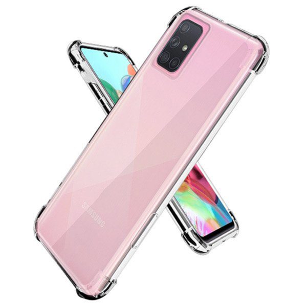 Husa Antisoc compatibila cu Samsung Galaxy A71, Supreme Protection, Drop-Proof, Shock-Proof, Protectie suplimentara la colturi, Design minimalist, 1,5 mm, Transparenta2