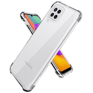 Husa Antisoc compatibila cu Samsung Galaxy A22 / M22, Supreme Protection, Drop-Proof, Shock-Proof, Protectie suplimentara la colturi, Design minimalist, 1,5 mm, Transparenta