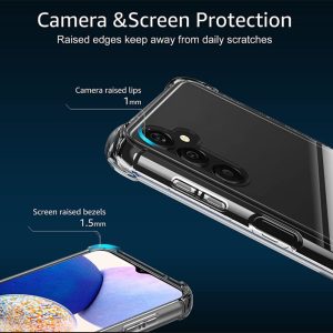 Husa Antisoc compatibila cu Samsung Galaxy A34 5G, Supreme Protection, Drop-Proof, Shock-Proof, Protectie suplimentara la colturi, Design minimalist, 1,5 mm, Transparenta5